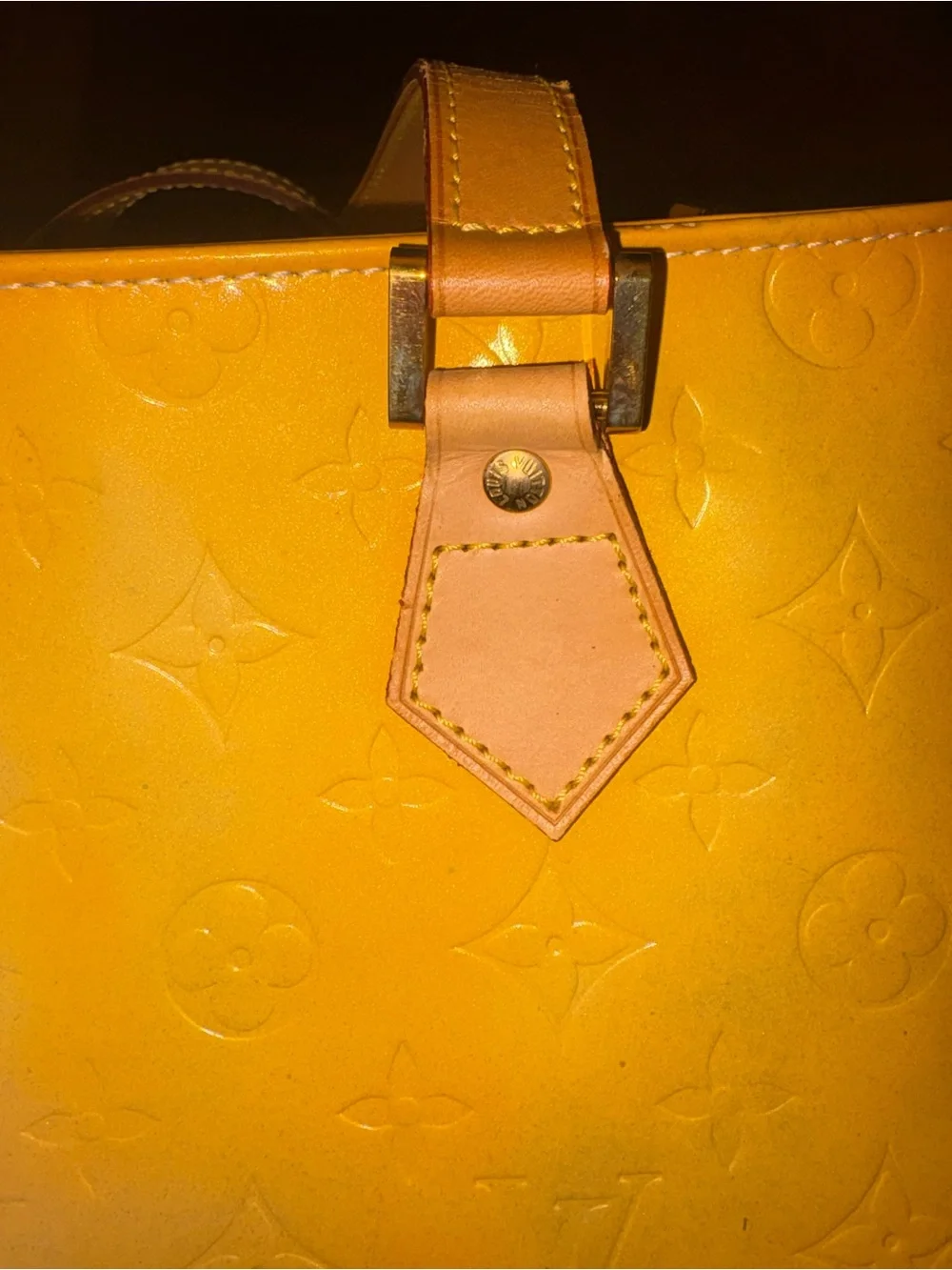 Louis Vuitton Yellow Vernis Bag